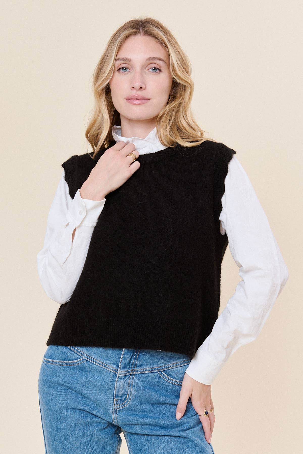 Nathael Paris – Engroshandel Pullover - Dame – Ærmeløs trøje i alpaka og uld5