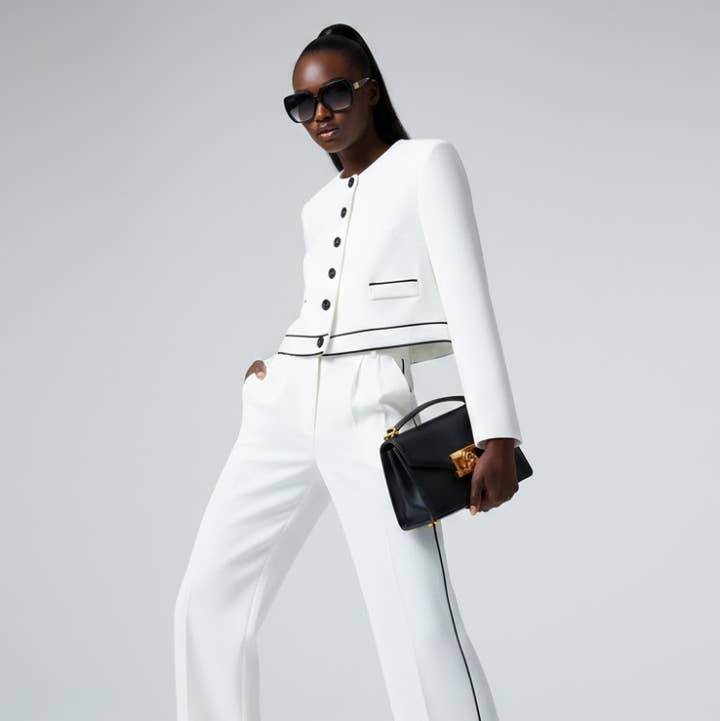 Set White MADISON Suit Jacket & Pants Prêt-à-Porter BYMANYC ® New York for wholesale on Faire