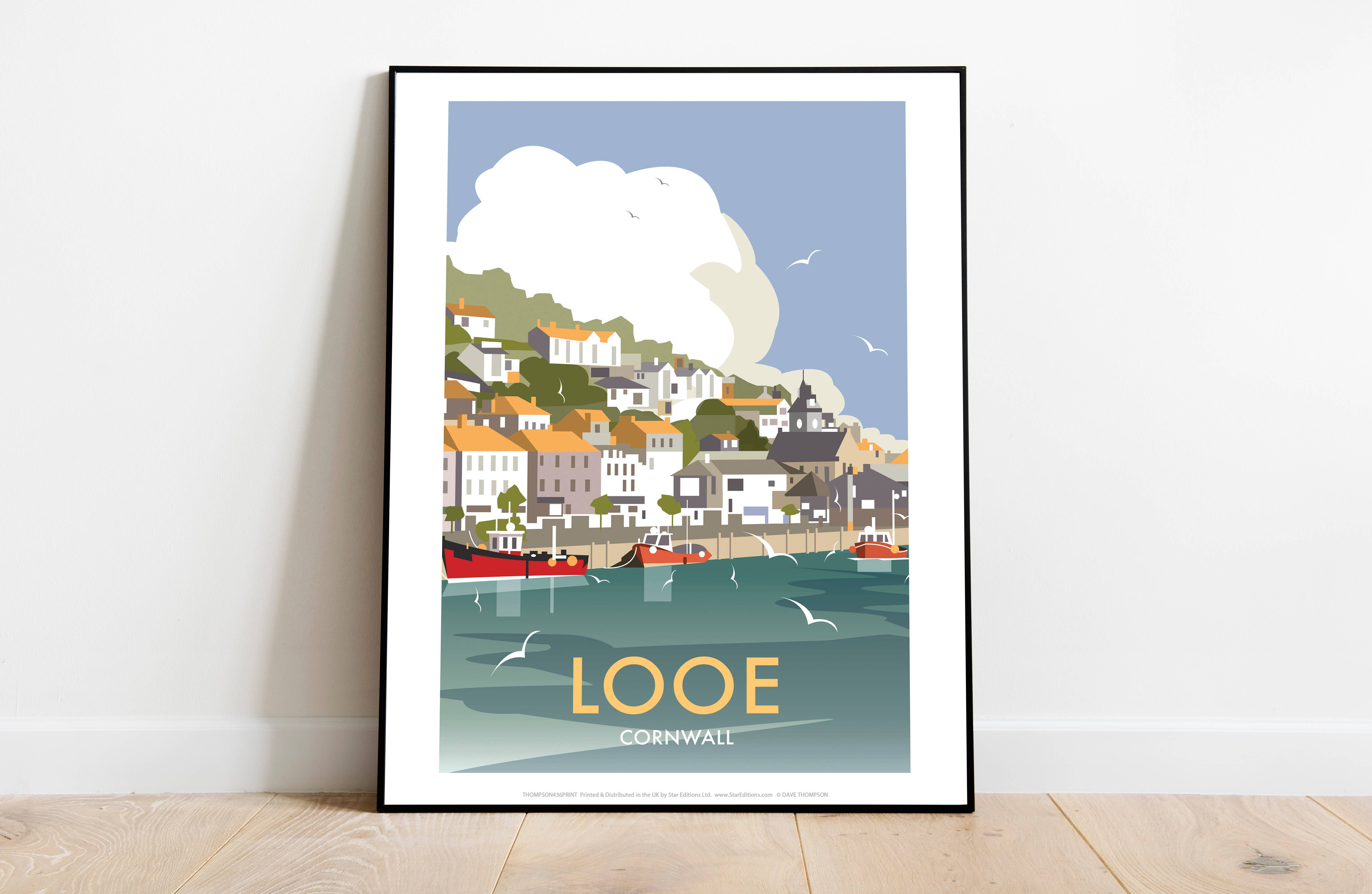 Star Editions – wholesale Art print – Looe By Artist Dave Thompson - 11X14” Premium Art Print1