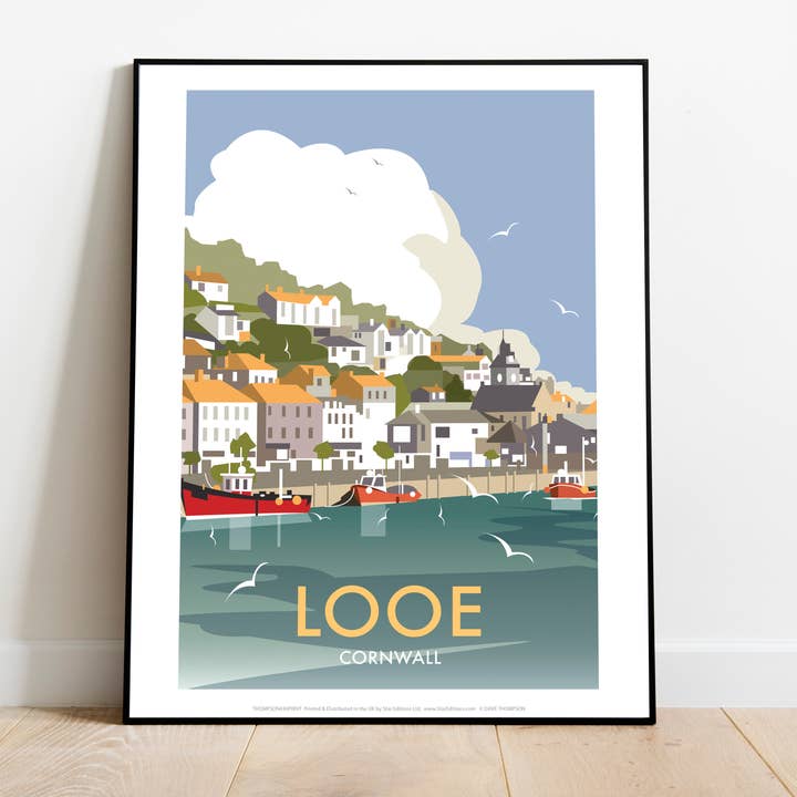 Star Editions – wholesale Art print – Looe By Artist Dave Thompson - 11X14” Premium Art Print1