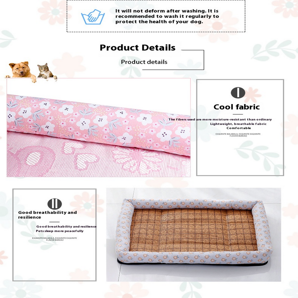 PAWPAWwholesale - Wholesale Pet Bed - Cat/Dog - Cooling Pet Mat for Summer Cats and Dogs_CWMM784210