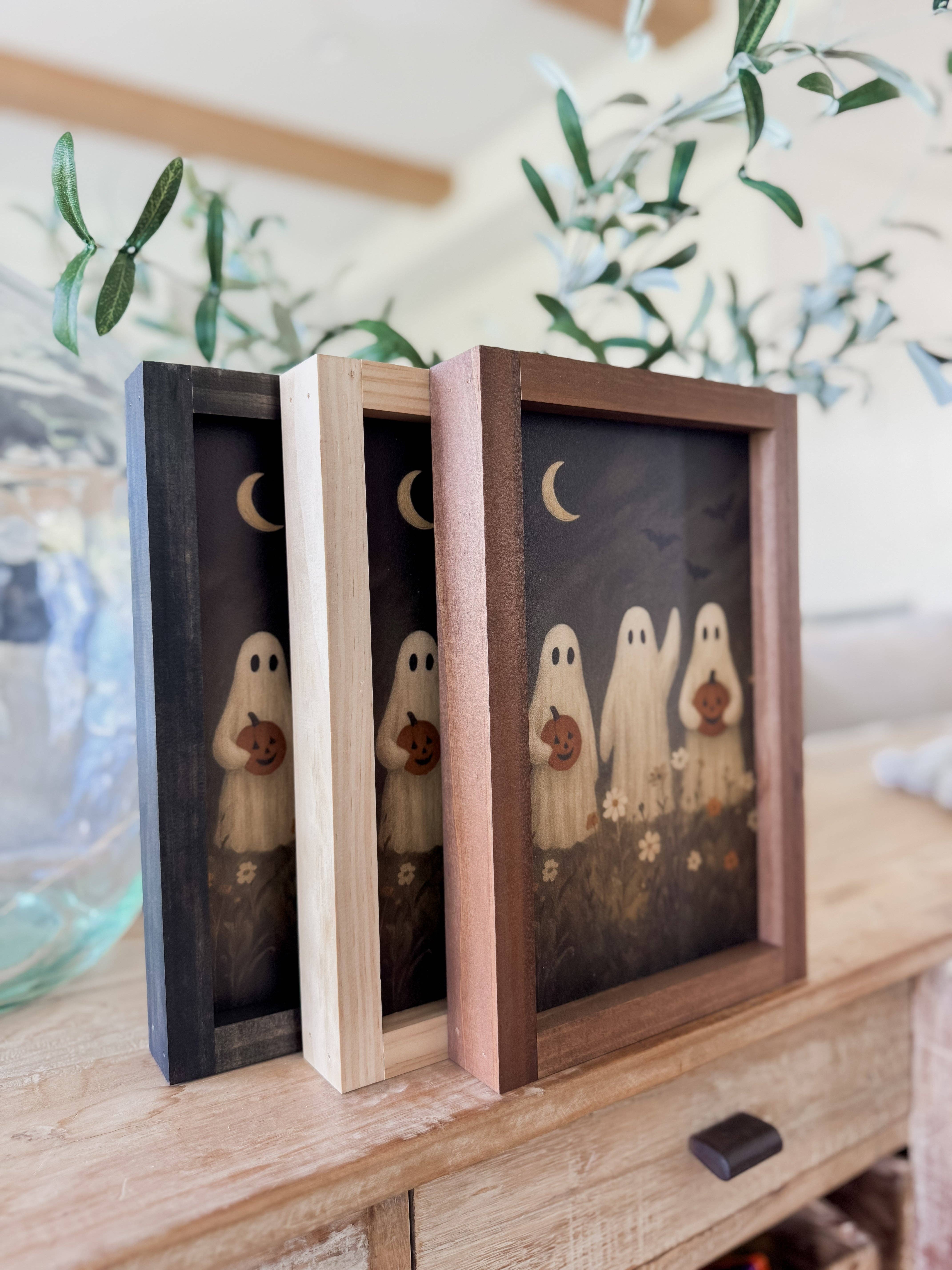 Lily and Sparrow - Wholesale Art Print - Ghost Flower Field | Halloween Wall Art4