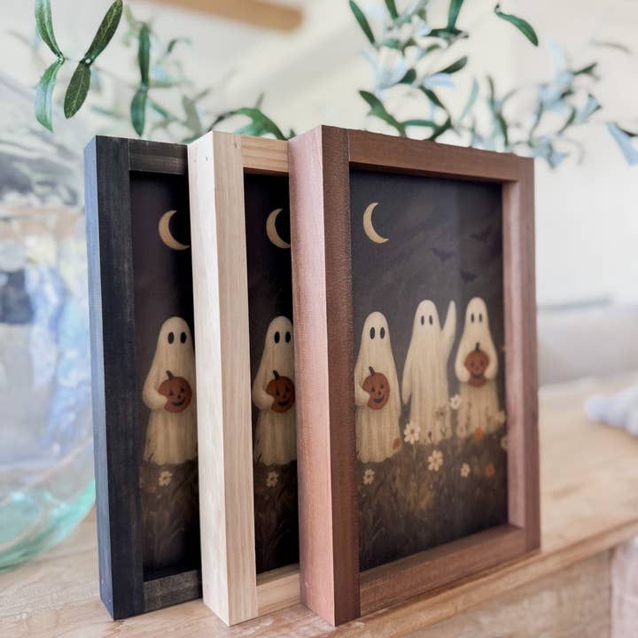 Lily and Sparrow - Wholesale Art Print - Ghost Flower Field | Halloween Wall Art4