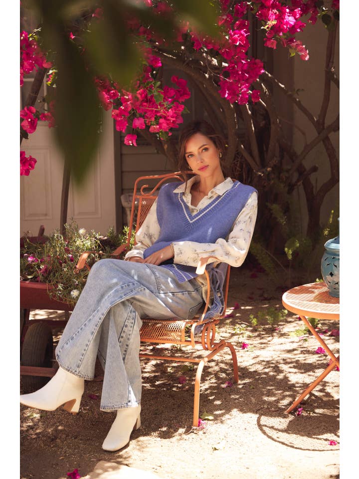 in february - Wholesale Button Down Shirt - Women's - FLORAL COTTON GAUZE OVERSIZED BUTTON-DOWN SHIRT