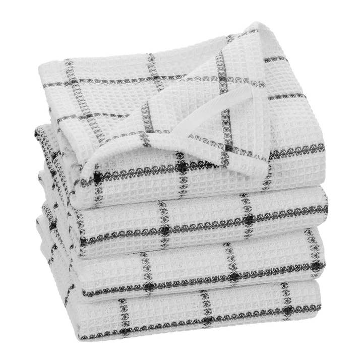 Fabstyles - Wholesale Tea Towel - Fabstyles Solo Waffle Cotton Kitchen Towel Set Of 412