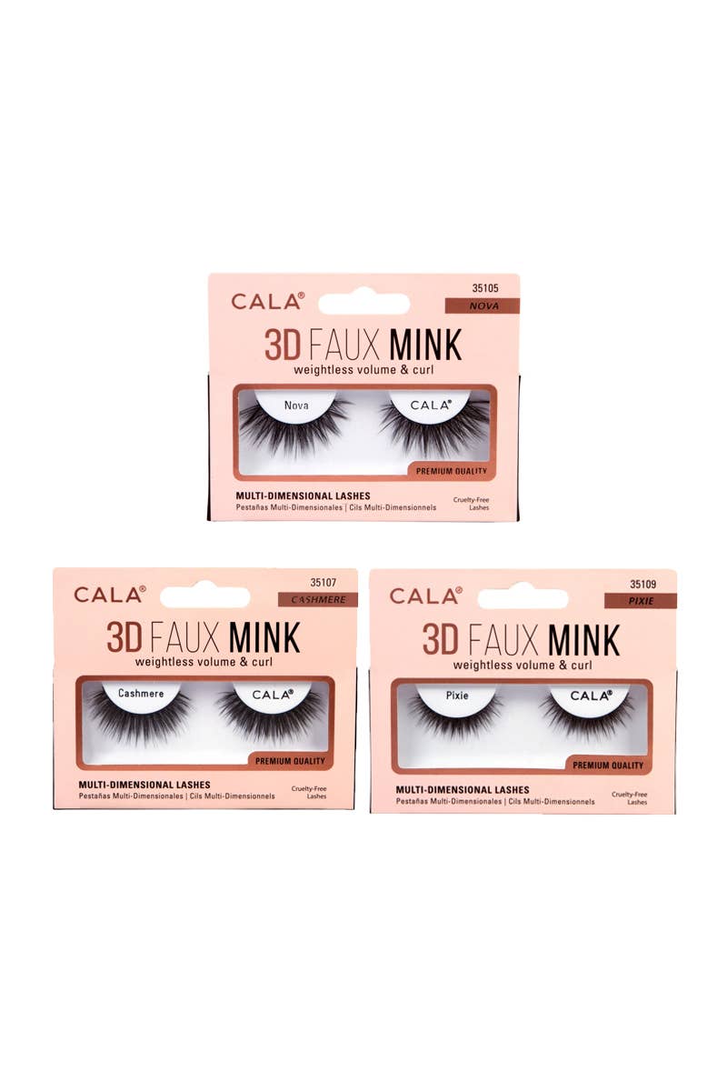 PINEAPPLE Beauty - Vente Faux cils - CALA 35000 Présentoir de 72 paires de cils 3D en faux vison5