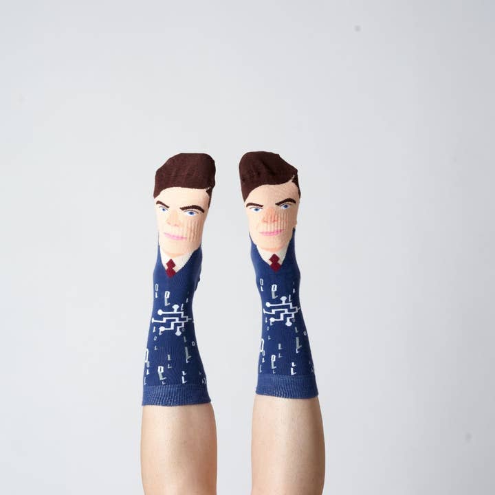 Multi Alan Turing Sock for wholesale on Faire1