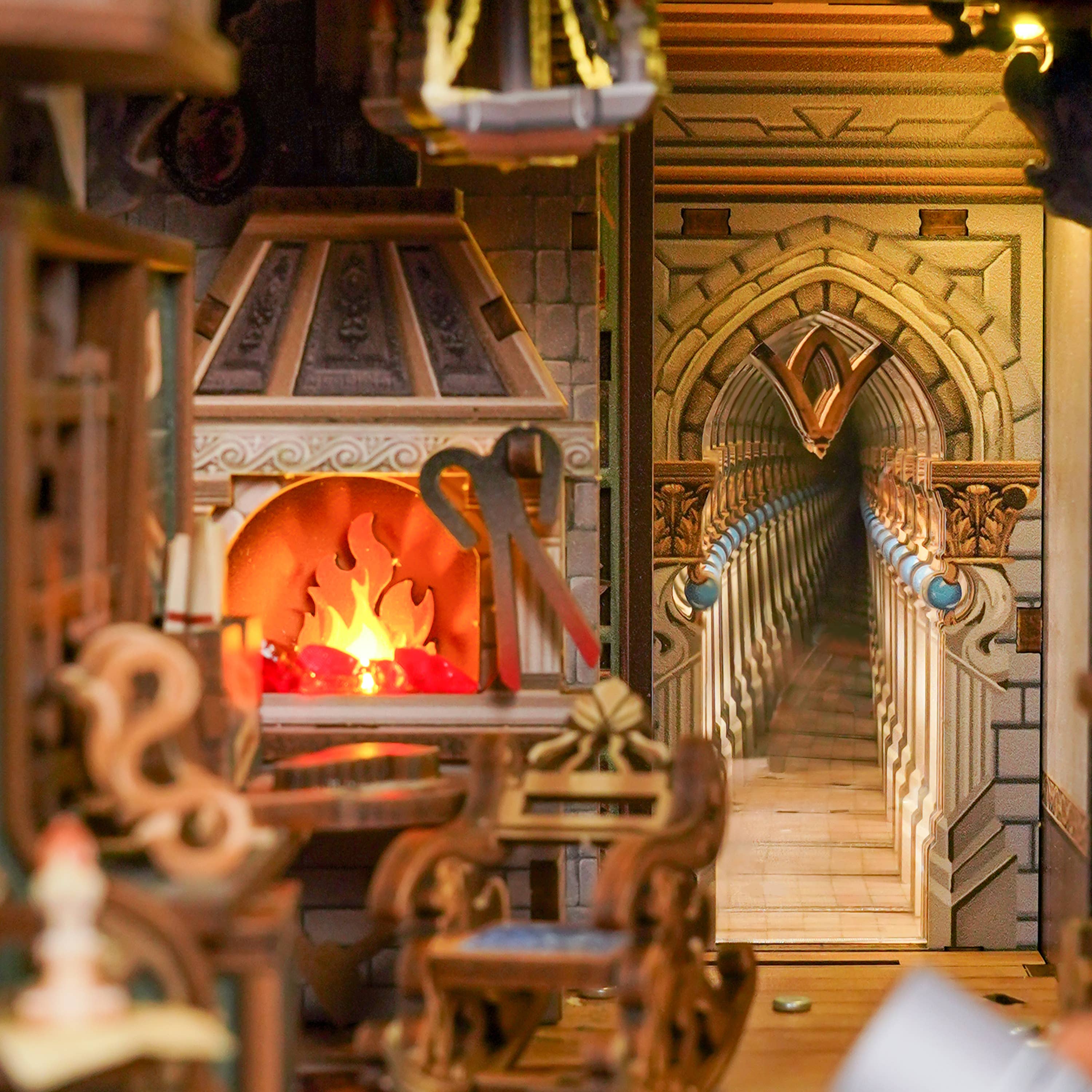 Hands Craft Intl - Vente Puzzle – enfant - Kit de Coin de Livre DIY : Léonard de Vinci avec Couverture Anti-poussière5