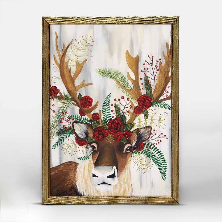 GreenBox Art - Wholesale Art Print - Holiday - Flora & Fauna - Eve Embellished Mini Framed Canvas