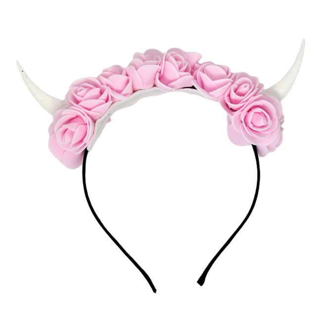 Demon Horns Headband - pink for wholesale by Yumiland