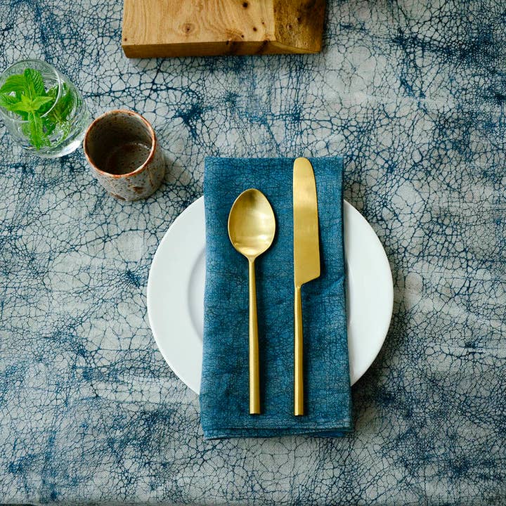 Ichcha - Wholesale Tablecloth - Organic Table Linens Naturally Hand Dyed Table Cloth | Paros