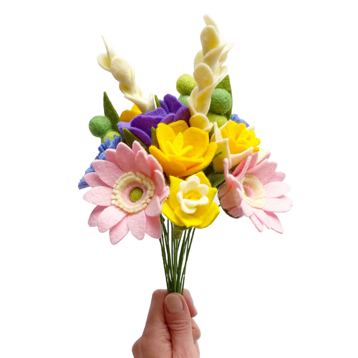 The Handmade Florist – wholesale DIY craft kit – Cottage Garden Bouquet felt flower craft kit2