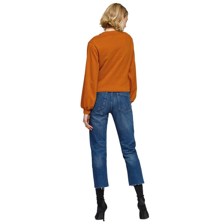 Robin K – Großhandel Sweatshirt – Damen – Damen V-Ausschnitt Wickel-Front-Sweatshirt4