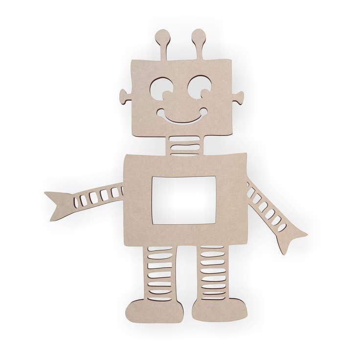 Wooden Robot Sign, Kids' Room Decor, Robot Decor for wholesale by Jess and Jessica