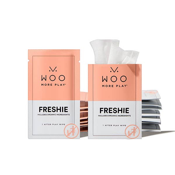 Woo More Play - Vente Savon/lingette intime - Lingettes féminines Freshies (10 unités) - Hypoallergéniques et naturelles