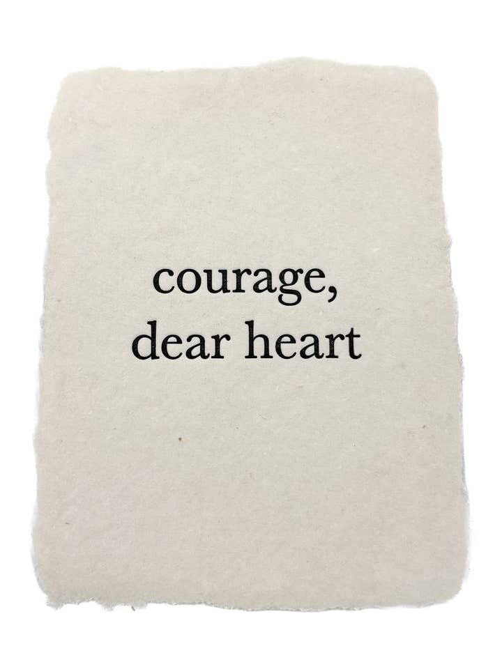 courage, dear heart mini art print for wholesale by farmette