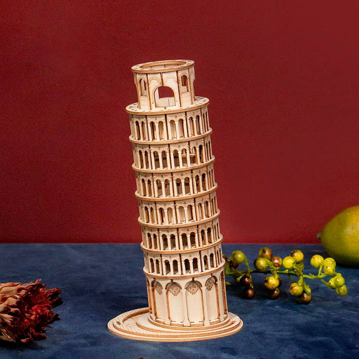 Hands Craft - Wholesale Puzzle - Kids - 3D Laser Cut Wooden Puzzle: Leaning Tower of Pisa