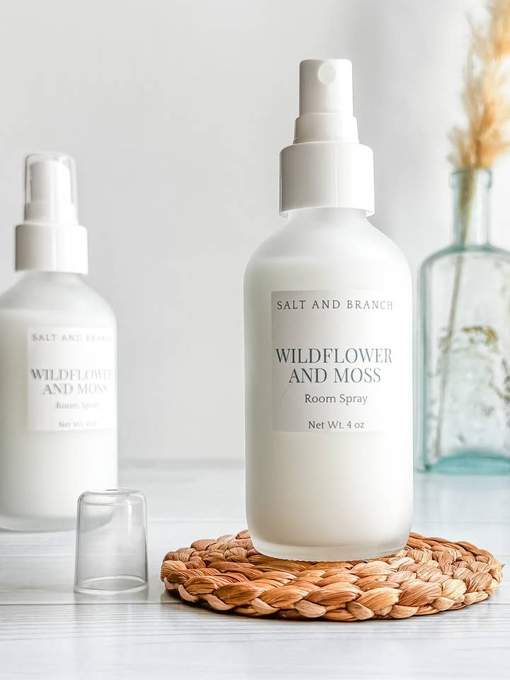 Spray d'ambiance Fleurs Sauvages et Mousse pour la vente par Salt and Branch