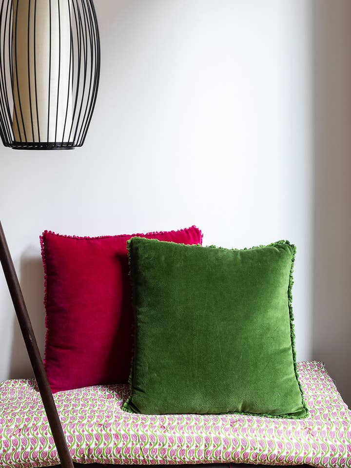 AWESOME HOME - Cuscino in velluto di cotone 4 colori per la vendita all'ingrosso da parte di Awesome Home