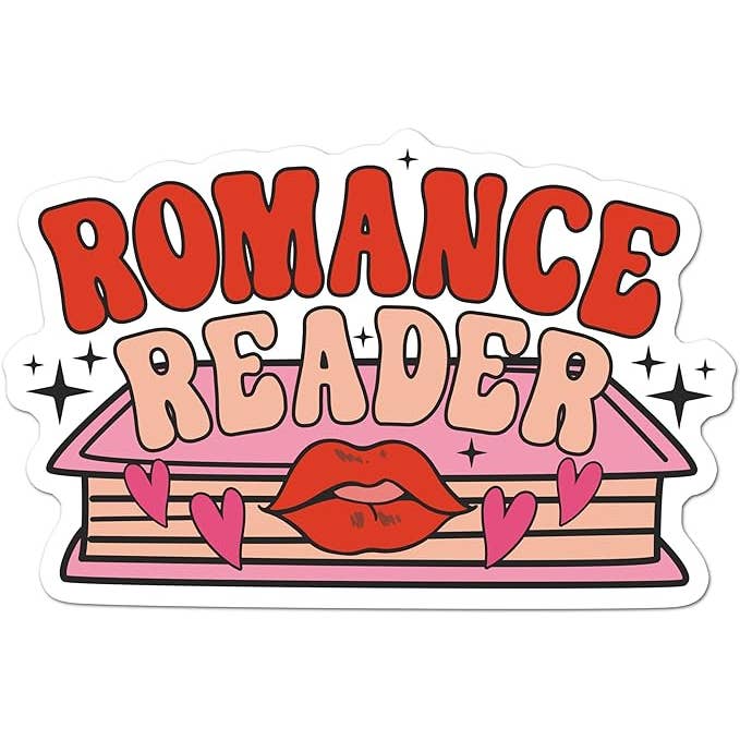 Romance Reader Spicy Book Sticker for wholesale by Chic Sticker Cafe