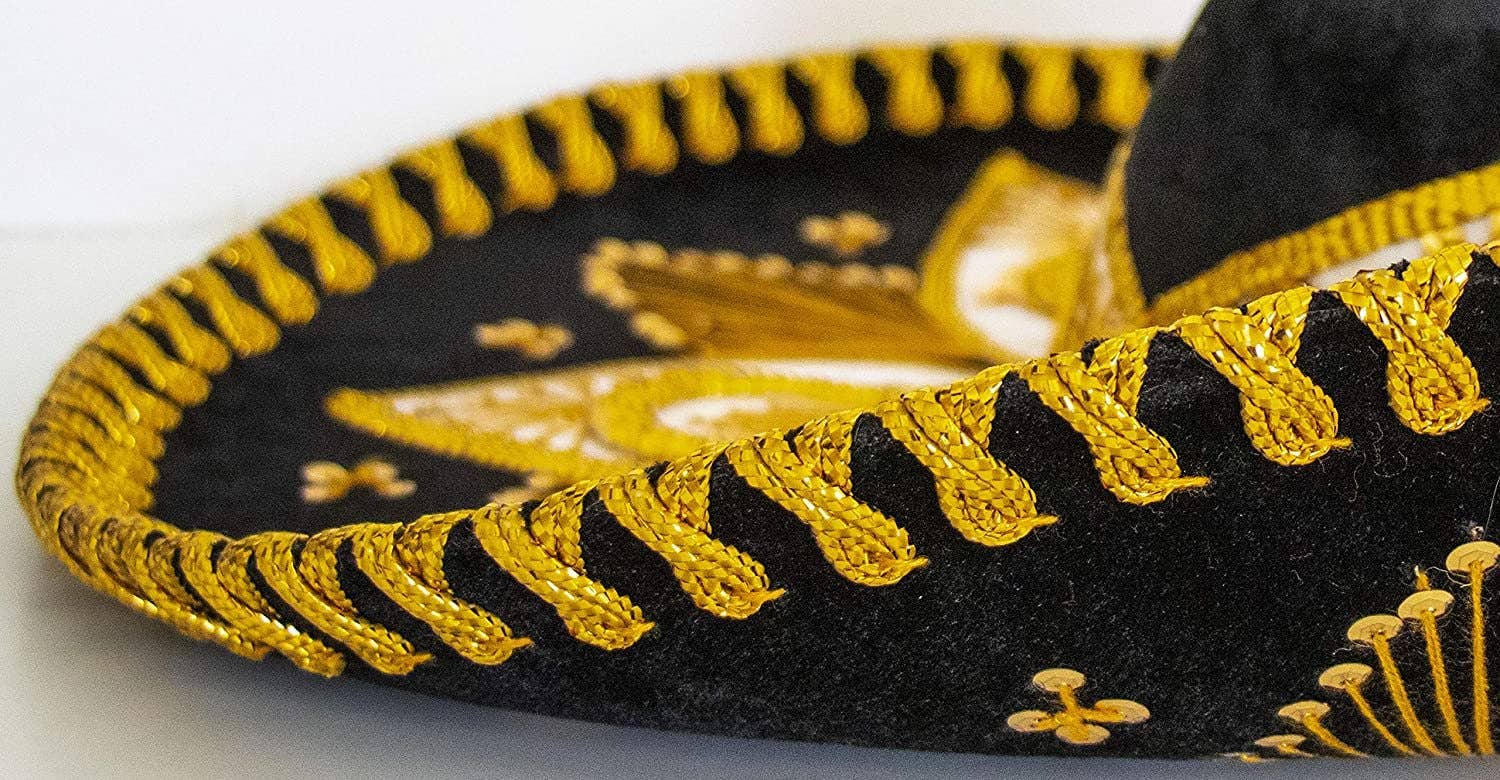 FESTMEX - Wholesale Cowboy Hat - Unisex - Authentic Adult Mexican Sombrero Mariachi Charro Hat, Premium Mexican Hat for Costume Parties, 5 de Mayo, 16 de Septiembre5