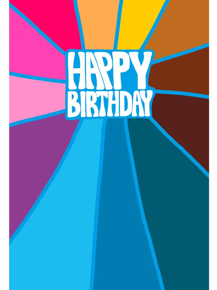 DIKKE BALKEN GELUKKIGE VERJAARDAG voor wholesale door Paper Salad