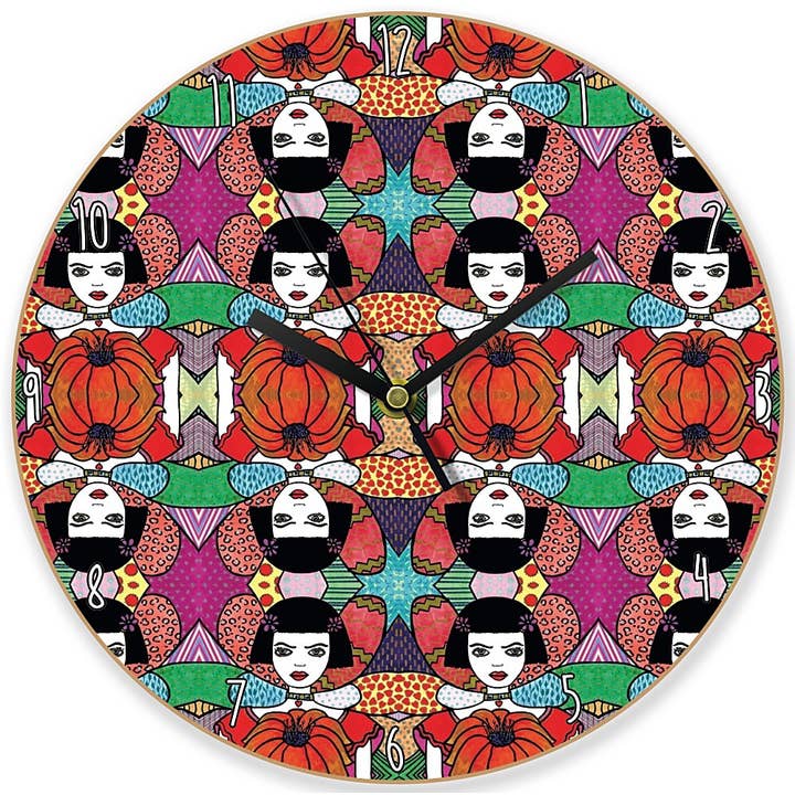 FunkyAdi - Wholesale Wall Clock - Printed Wooden Clocks8