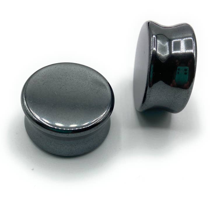 Hæmatit Stone Plug for engroshandel hos Eros Plugs