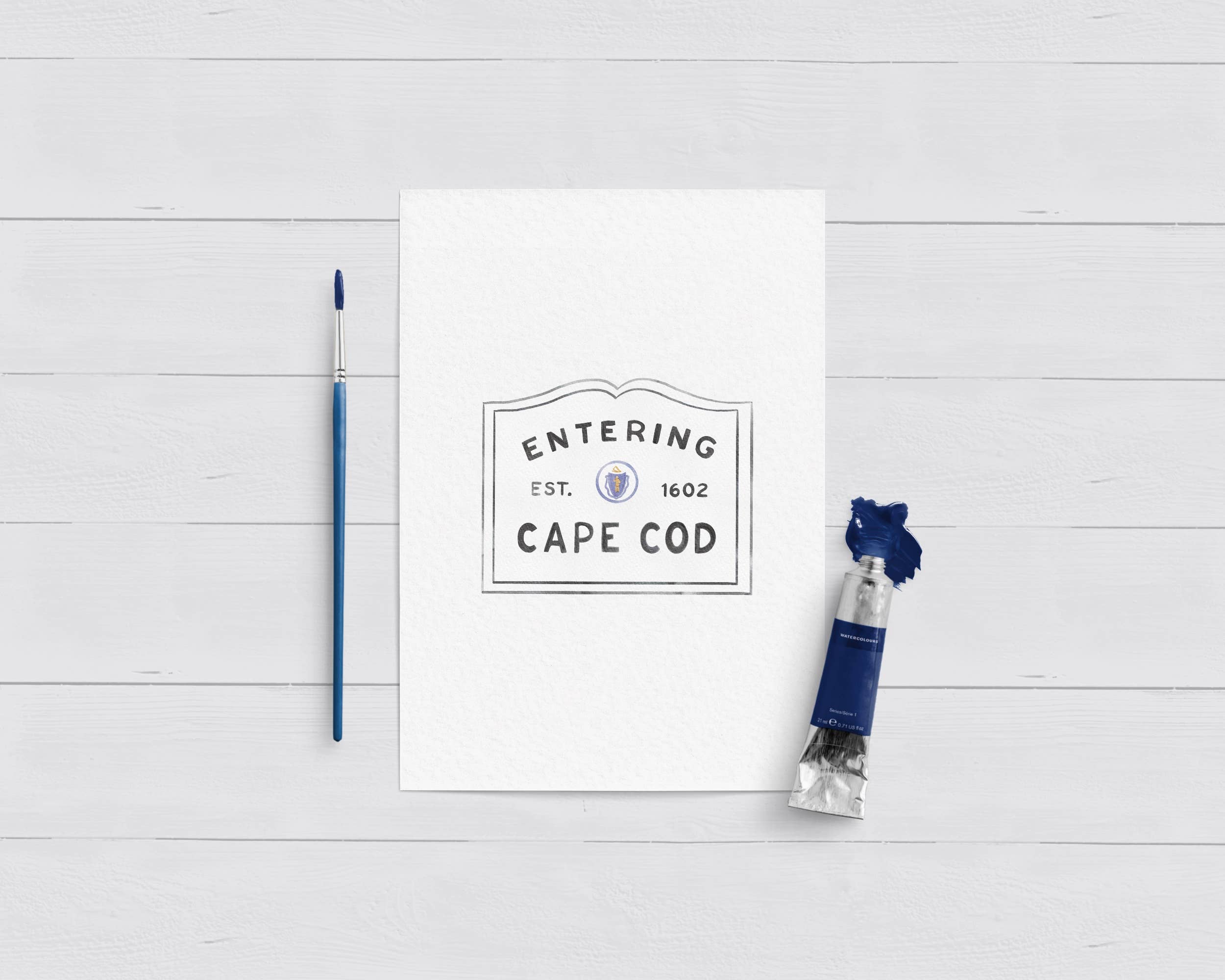 WonderfullyWrittenCo - Wholesale Stationery/Notecard Set - Entering Cape Cod Watercolor Boxed Set1