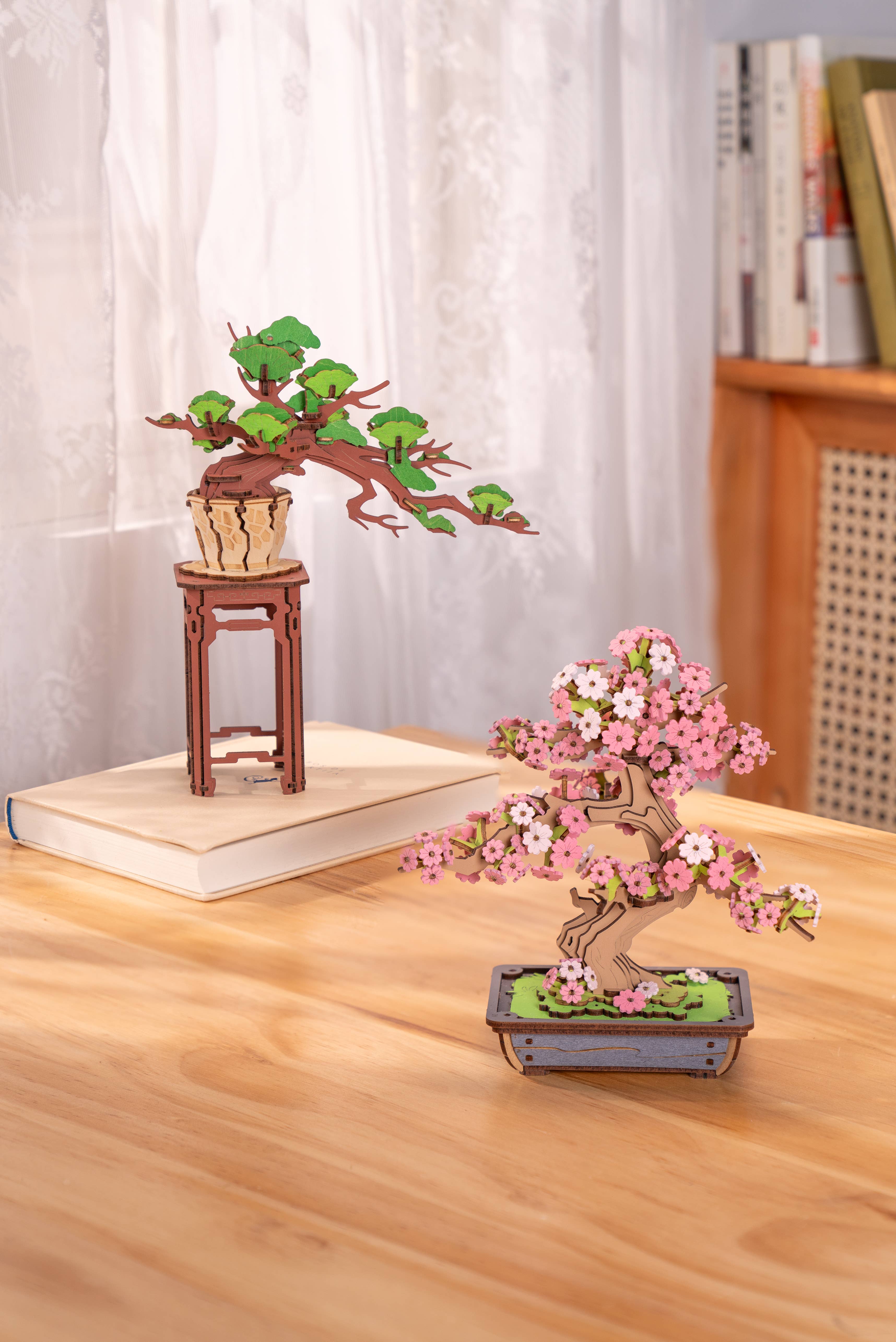 Hands Craft - Vente Puzzle – enfant - Puzzle en bois moderne : Sakura Bonsai4