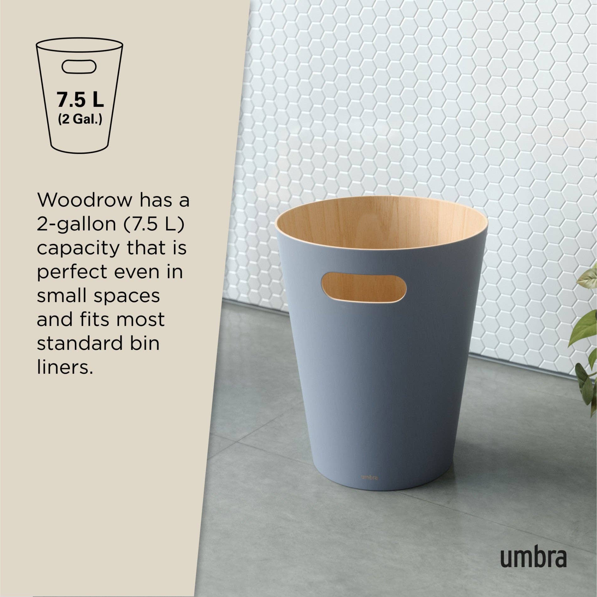 Umbra (CAN) - Wholesale Trashcan/Trash Bin - Woodrow Trash Can11