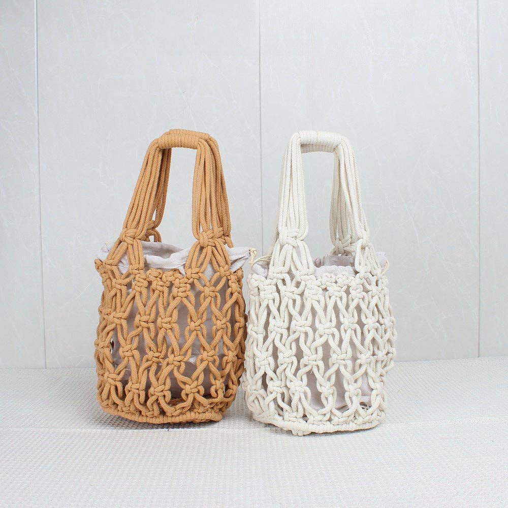 ShieldChic - Wholesale Beach Bag - Crochet Market Bag Fishing Net Hollow Bag3