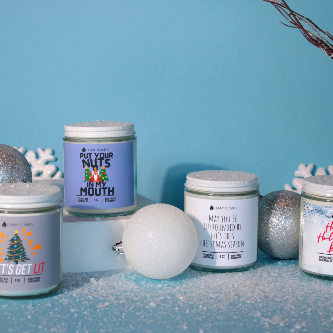 Funny Flames Candle Co - Les Creme - Wholesale Jar/Filled Candle - Holiday 2025 Best Sellers Collection 9oz Candles59