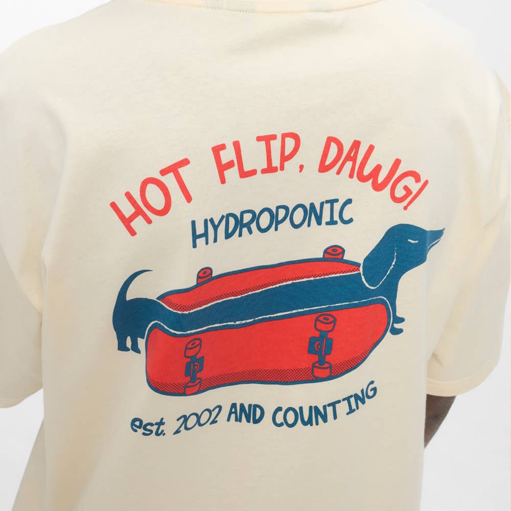 Hydroponic - Wholesale Screen Printed T-Shirt - Men's - Hot Dog SS 01 - Off White7