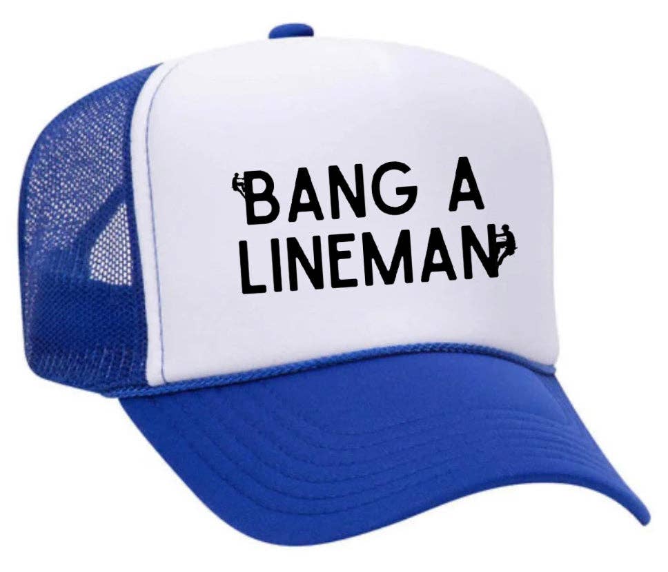 Inappropriate Trucker Hats - Vendita all'ingrosso Cappellino  da camionista - Unisex - Cappello da camionista Bang A Lineman11