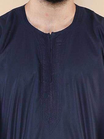 Infinity Leather (Upperclass Fashions Ltd) - Vente Peignoir – homme - Thobe pour homme islamique marocain et saoudien avec fermeture éclair – Robe kaftan arabe22