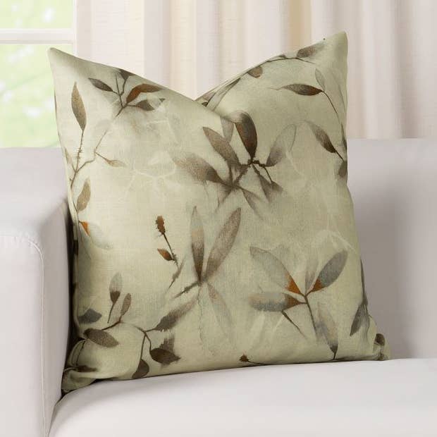 Siscovers Persephone Foliage Print Throw Pillow for wholesale by Siscovers