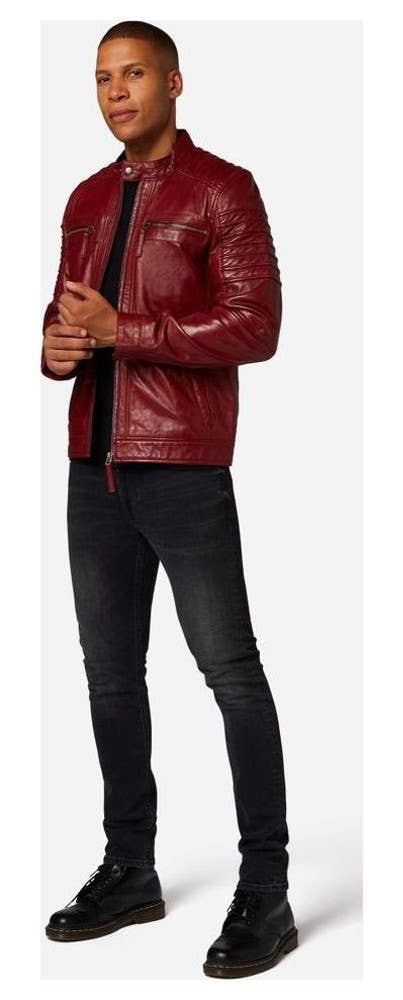 Ricano - Wholesale Leather Jacket - Men's - Men's leather jacket 12815 - premium lamb leather10