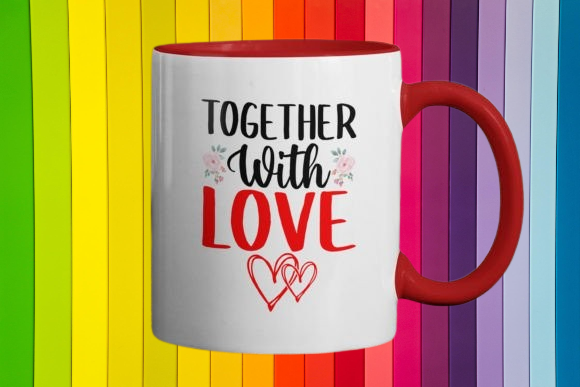 SubliMasterUK – wholesale Coffee mug – Together Valentine's Day Red Mug Design/Mug sublimation dishwasher safe2