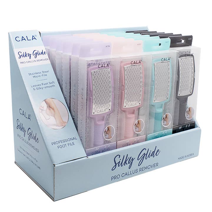 PINEAPPLE Beauty - Wholesale Foot Scrub/Polish - CALA 50704A Silky Glide Pro Callus Remover Set - 24pc