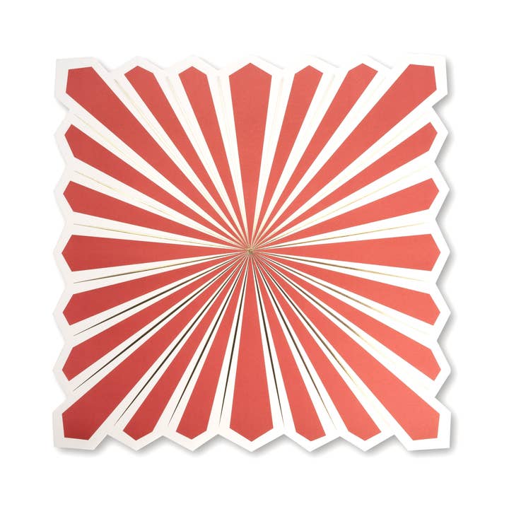 MCL24-PL12- Red Celebration Chic Placemats for wholesale by Gatherings by Curated Paperie