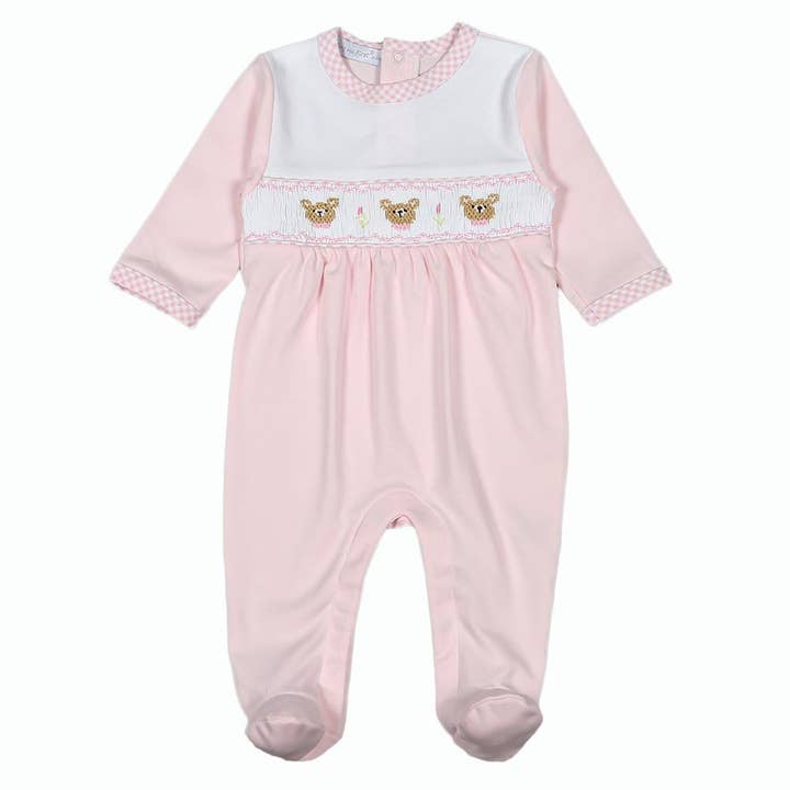 PBR-014 PINK BEARS HÅNDSMOKET PIMA FODRALT for engroshandel hos Hug Me First