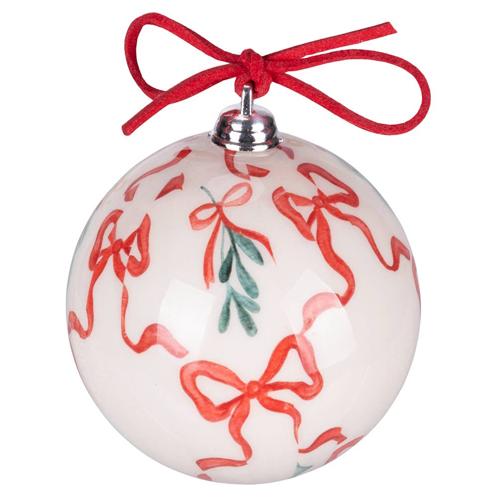 VdE Tivoli 1996 – Großhandel Verzierungs-Set – WEIHNACHTEN MIT SCHLEIFEN SET 16 KUGELN 7,5CM 4 SORTEN3