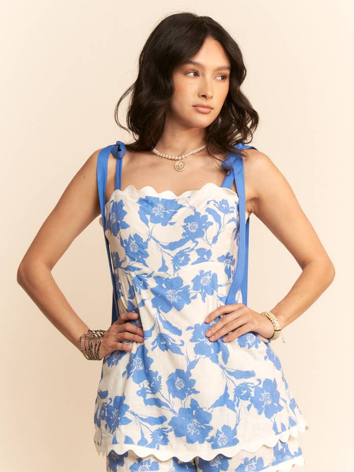 Davi & Dani - Wholesale Romper - Women's - PRINT SLEEVELESS ROMPER OVERALL ELASTIC SHOULDER