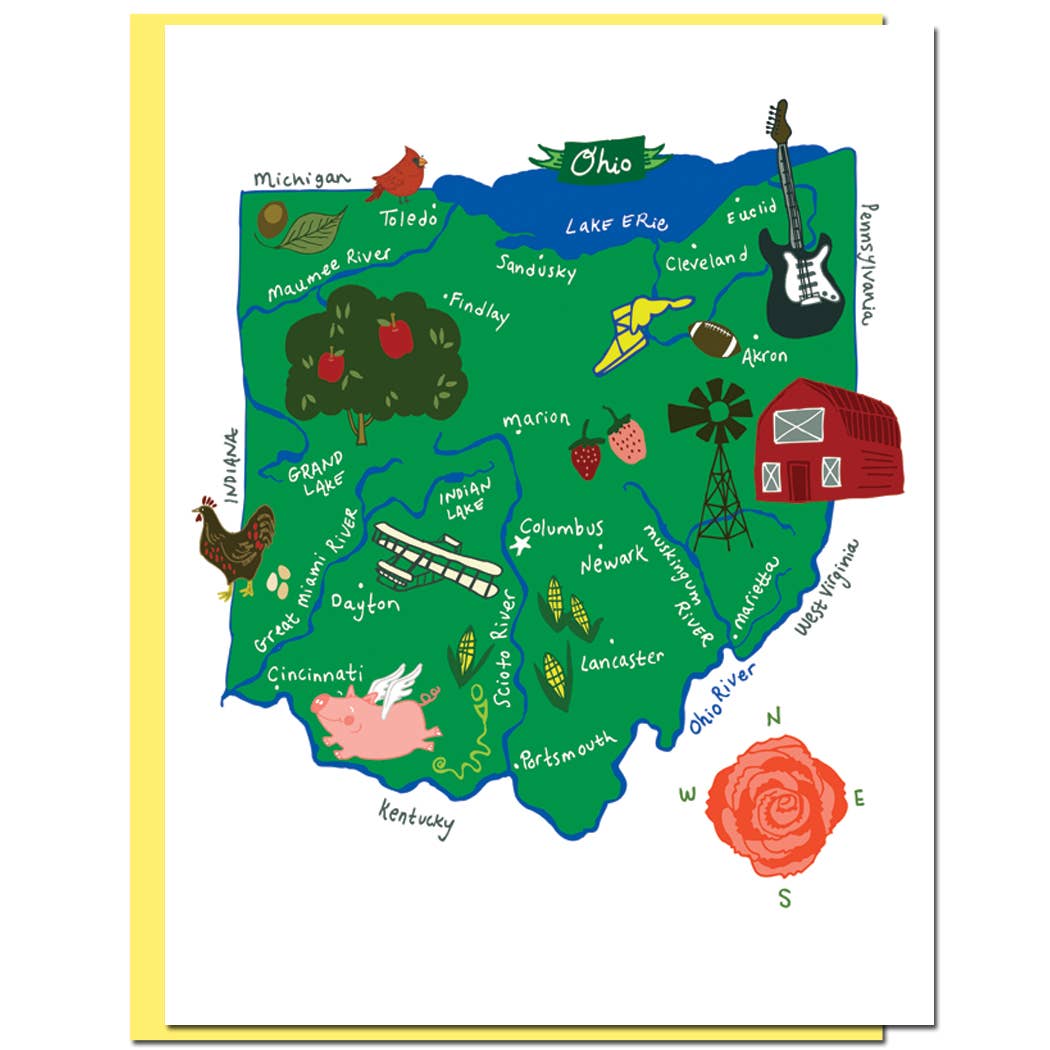 Allport Editions – wholesale Vardagliga hälsningskort – Hej USA Card Series - ALLA 50 STATER HÄR!36