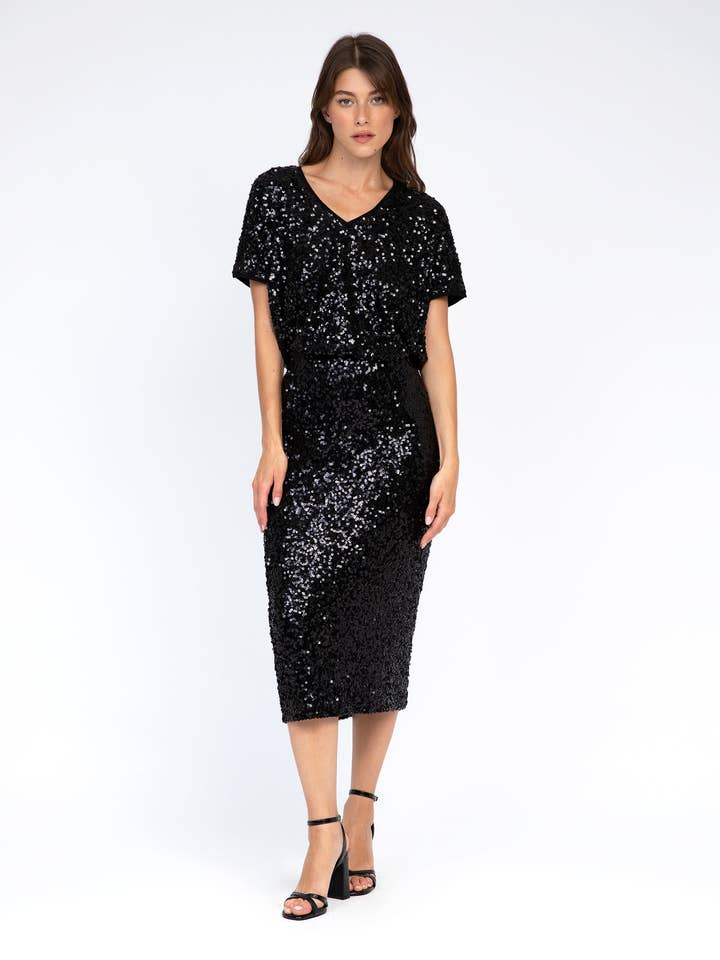 JURYLA MIDI SKIRT black for wholesale by An'ge