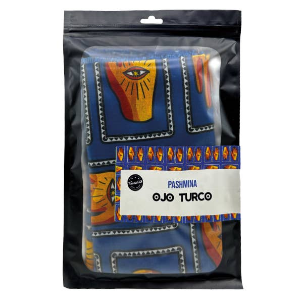 trinidad - Wholesale Handkerchief - Unisex - TURKISH EYE PASHMINA 180X60 CM. (Copy)