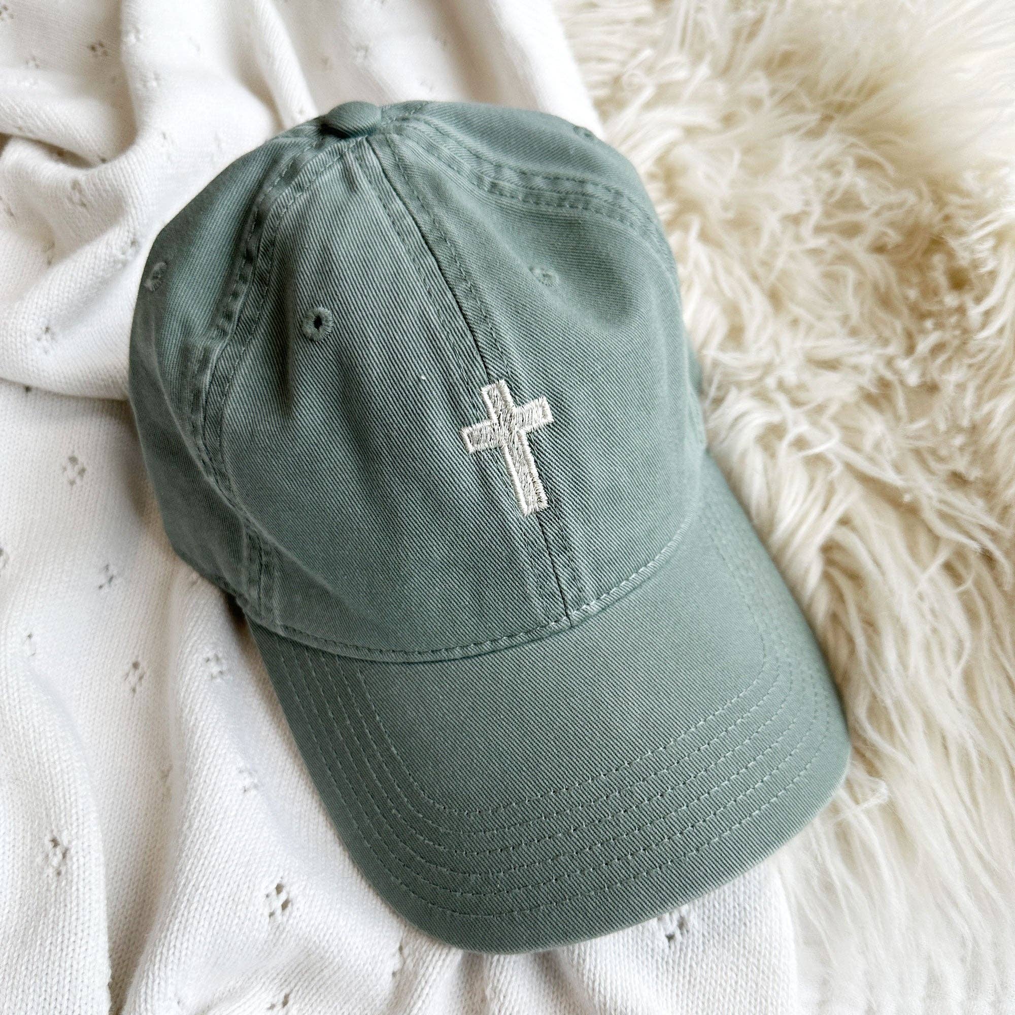 Arden & Gold - Wholesale Baseball Cap - Women's - Embroidered Mini Cross Baseball Cap9