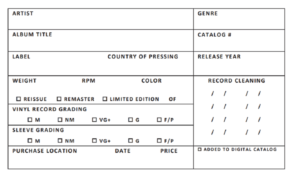 Vinyl Provisions - Wholesale Stationery/Notecard Set - The Record Collector's  Album Note Cards1