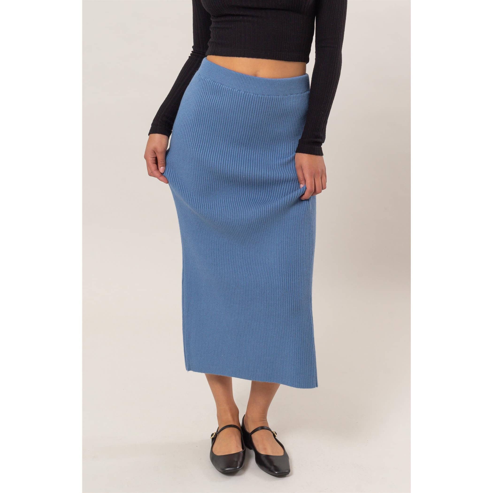 HYFVE – wholesale Skirt – Women’s – Ribbed Knit Midi Skirt16